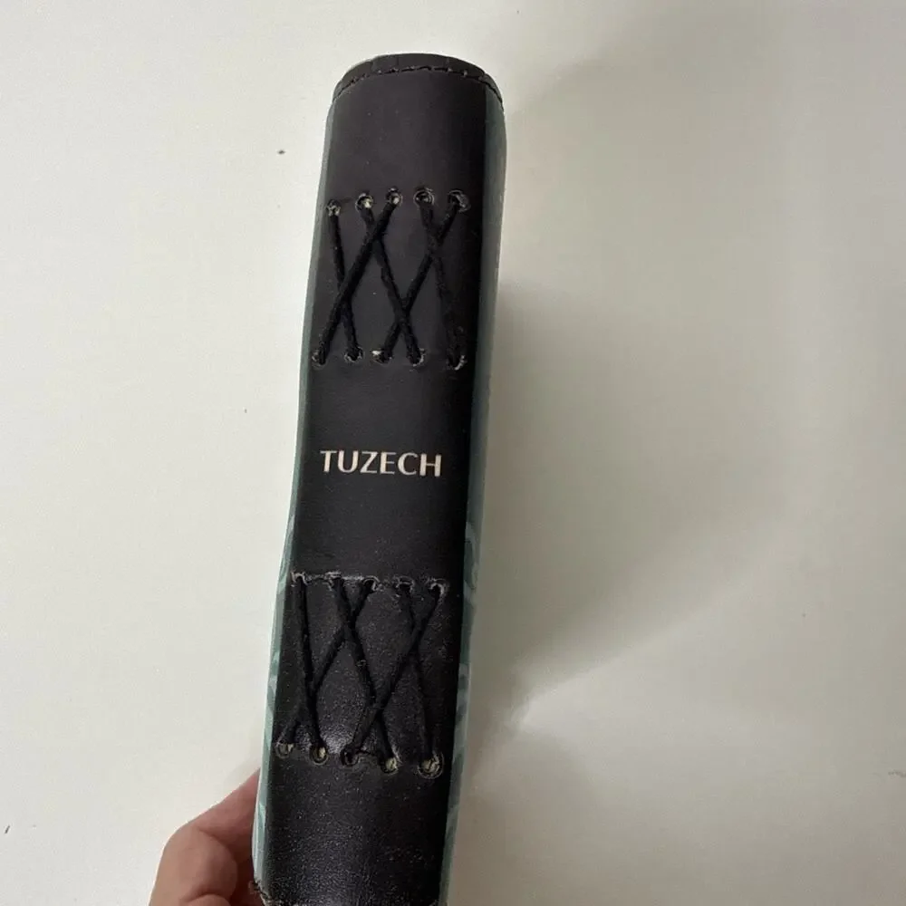 TUZECH Book of Spells Leather Bound Journal Deckle Edge Paper Grimoire